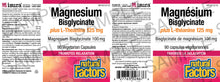 Load image into Gallery viewer, Natural Factors Magnesium Bisglycinate 100mg plus L-Theanine 125mg
