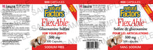 Load image into Gallery viewer, Natural Factors FlexAble Jumbo Size 500 capsules