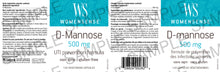 Load image into Gallery viewer, WomenSense D-Mannose 500mg  capsules