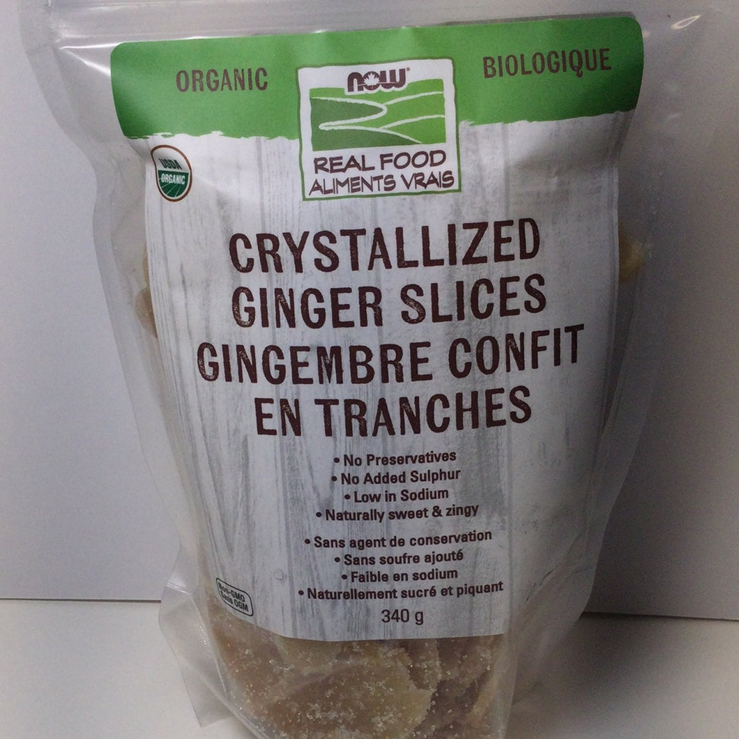 Now Real Food Crystallized Ginger Slices