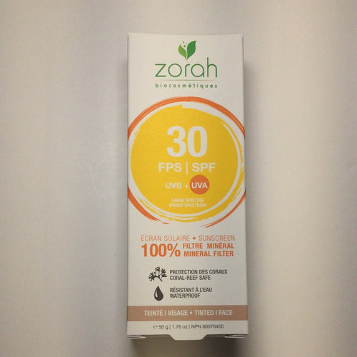 ZORAH Tinted SPF 30 Waterproof 100% Mineral Sunscreen
