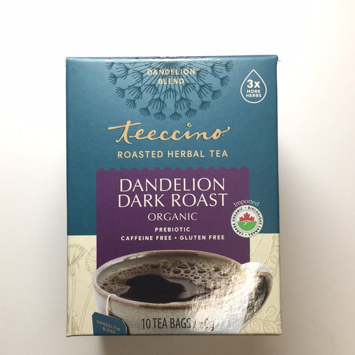 Teeccino Roasted Herbal Tea Dandelion Dark Roast