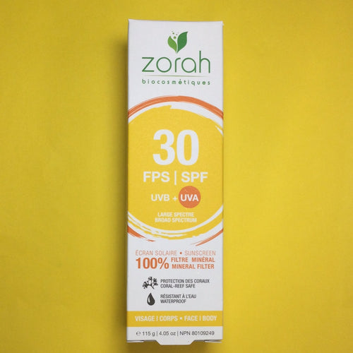 ZORAH 100% Mineral Sunscreen SPF30 for Face & Body
