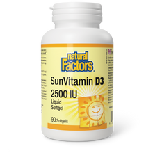 Load image into Gallery viewer, Natural Factors Natural Factors Vitamin D3 2500 IU / SunVitamin D3