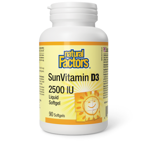 Natural Factors Natural Factors Vitamin D3 2500 IU / SunVitamin D3