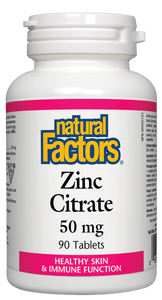 Natural Factors Zinc Citrate is an essential trace mineral and a factor in the maintenance of good health as it supports and protects the immune system and helps the body fight against diseases. Zinc is important for tissue formation and the proper metabolism of fats, proteins, and carbohydrates.