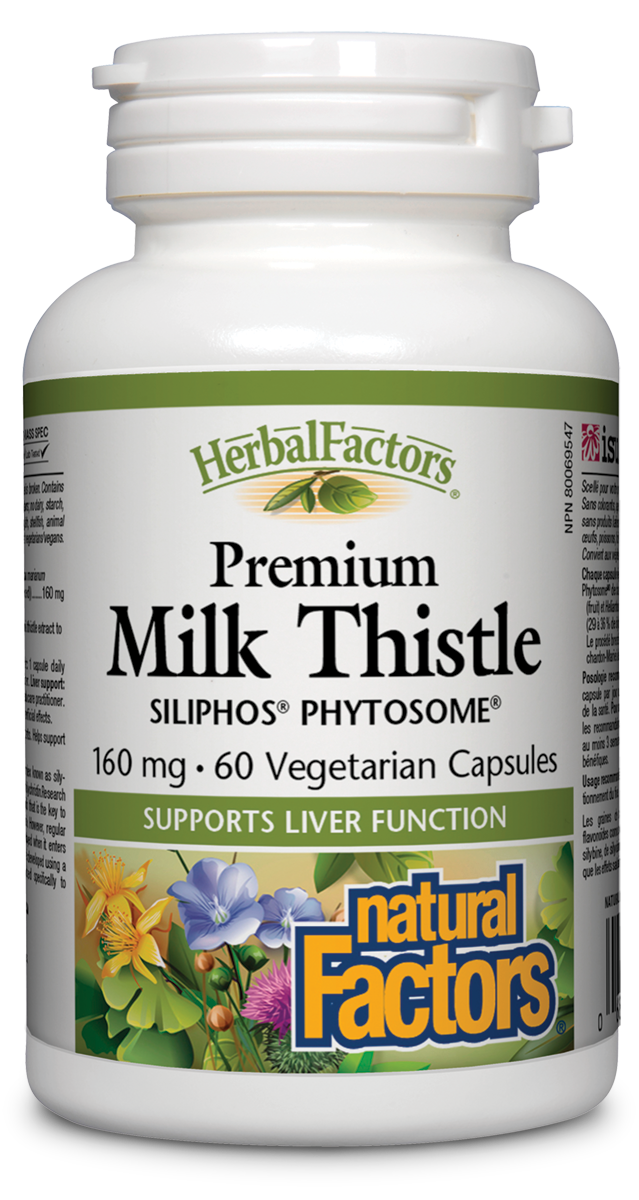 Siliphos Phytosome Clinical Strength Milk Thistle contains the most bioavailable form of the antioxidant silybin. Phytosome technology allows greater absorption of silybin, a flavonoid that unlocks milk thistle’s main health benefits. Phosphatidylcholine helps replace and repair liver cell membranes, supporting healthy liver function. 