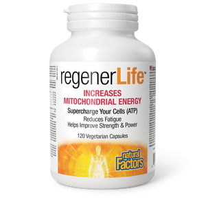 Natural Factors regenerLife is a mitochondrial optimization formula, supercharge your cells