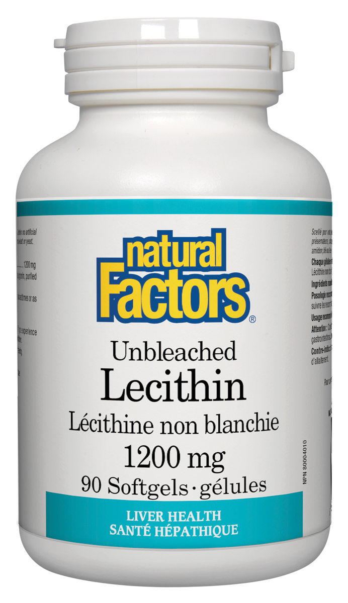 Lecithin is a good source of choline, which helps maintain liver health and is critical to the proper function of cells and the nervous system. Some diets may not always provide enough lecithin for optimal health. Natural Factors Unbleached Lecithin is a high-quality blend made from 100% soy.