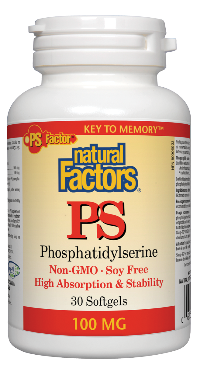 Natural Factors PS Phosphatidylserine boosts the efficiency of cell membranes, especially in the nerve cells of the brain, leading to improved concentration, learning, vocabulary, and memory. As we get older, our natural production of PS decreases, making supplementation the ideal means for preventing age-related cognitive decline.