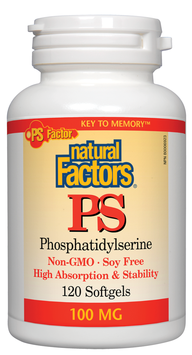 Natural Factors PS Phosphatidylserine boosts the efficiency of cell membranes, especially in the nerve cells of the brain, leading to improved concentration, learning, vocabulary, and memory. As we get older, our natural production of PS decreases, making supplementation the ideal means for preventing age-related cognitive decline.