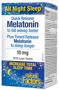 Natural Factors Quick Release Melatonin 10mg
