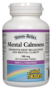 Stress-Relax Mental Calmness® formula provides natural anxiety and stress control without the side effects of pharmaceutical drugs. For anyone feeling stressed, frazzled or over-committed in this 24/7 world, this safe supplement restores mental calmness and promotes relaxation.