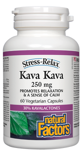 Used for centuries by South Pacific Islanders to promote relaxation, modern research confirms kava’s ability to help calm nervousness, relax tense muscles, and improve sleep quality. Kava also enhances mental focus and clarity. Stress-Relax Kava Kava is standardized to 30% kavalactones, the active constituent in kava.
