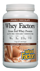 Natural Factors Whey Factors is a high-quality, low-carbohydrate protein powder drink mix, essential for physically active individuals due to its high biological value and concentration of muscle-enhancing branched-chain amino acids (BCAA). Research also shows that whey protein is beneficial to children, the elderly, and those who are immune-compromised.