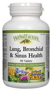 Lung, Bronchial & Sinus Health contains tested herbs and nutrients that help soothe irritated airways, thin mucus, and loosen phlegm to improve breathing and calm coughs. This non-drowsy formula enhances lung and bronchial function, and supports sinus health.