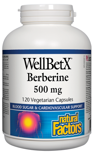 Overview WellBetX Berberine contains a natural compound extracted from barberry roots. The unique way in which berberine acts on the body makes it a useful natural option for supporting blood sugar balance. Modern evidence shows berberine plays a role in blood sugar metabolism, and supports cardiovascular health by maintaining healthy blood lipid levels.