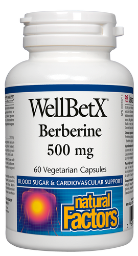 Overview WellBetX Berberine contains a natural compound extracted from barberry roots. The unique way in which berberine acts on the body makes it a useful natural option for supporting blood sugar balance. Modern evidence shows berberine plays a role in blood sugar metabolism, and supports cardiovascular health by maintaining healthy blood lipid levels.