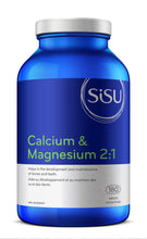 Load image into Gallery viewer, Sisu Calcium &amp; Magnesium 2:1. 180 Tablets