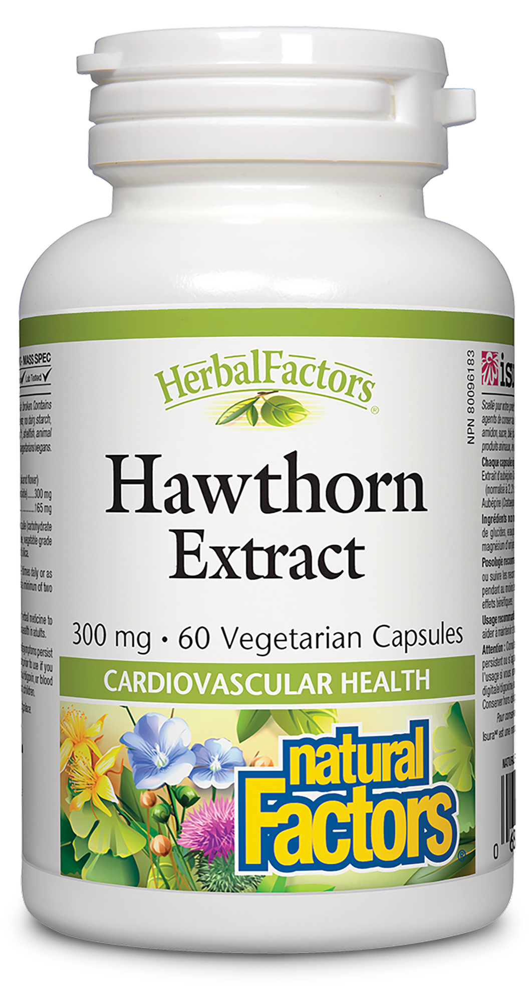 Hawthorn Extract from Herbal Factors® combines hawthorn leaf, flower, and berry, which are used traditionally in herbal medicine to help maintain cardiovascular health in adults. It provides a full spectrum of hawthorn’s antioxidants, standardized to 2.2% flavonoids. This is a fantastic herbal supplement for anyone who wants to support heart function naturally. 