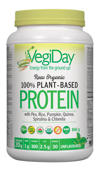VegiDay Raw Organic 100% Plant-Based Protein Unflavoured
