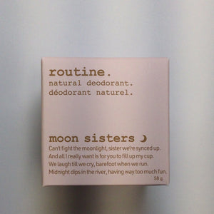 Routine Moon Sisters Natural Deodorant-Charcoal & Magnesium + Prebiotics