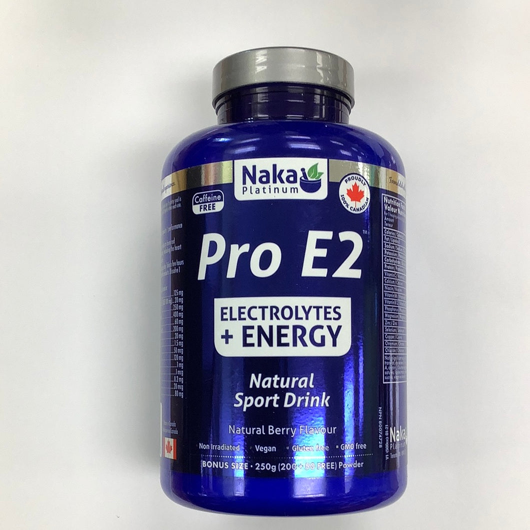 Naka Pro E2 Electrolytes + Energy Natural Sports Drink Powder