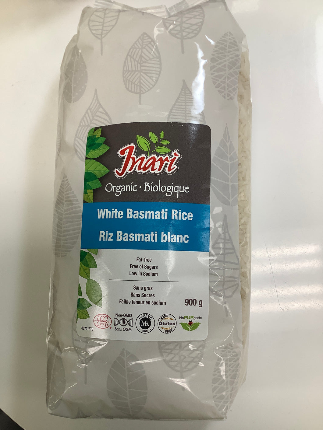 Inari Organic White Basmati Rice 900g