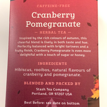 Load image into Gallery viewer, Stash Cranberry Pomegranate Herbal Tea