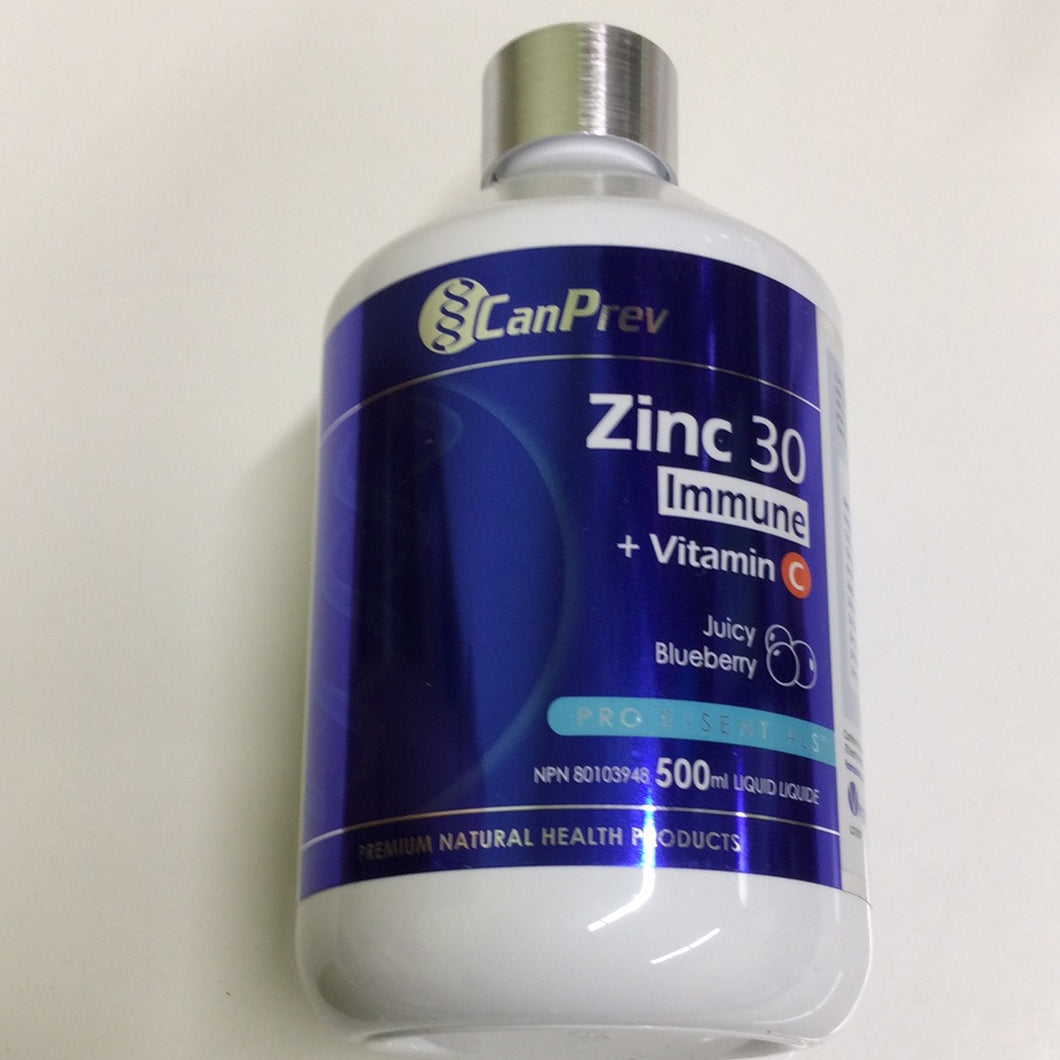 CanPrev Zinc 30 Immune + Vitamin C Liquid
