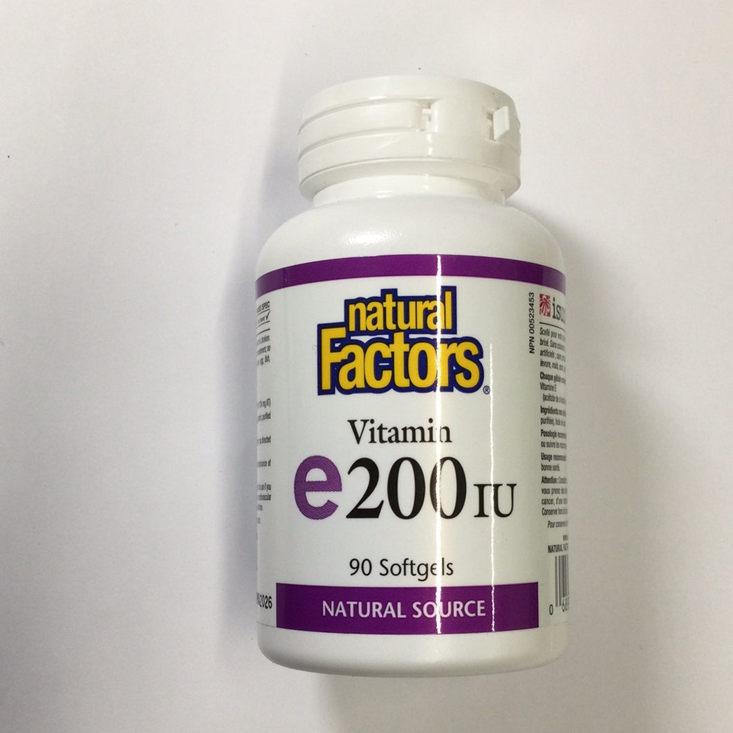 Natural Factors Vitamin E 200IU
