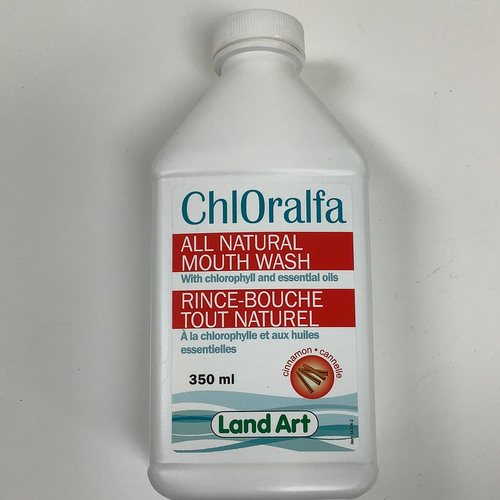 Land Art ChlOralfa All Natural Cinnamon Mouth Wash