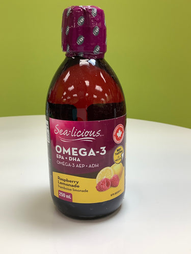 Sea-Licious Omega-3 EPA+DHA Raspberry Lemonade 250ml