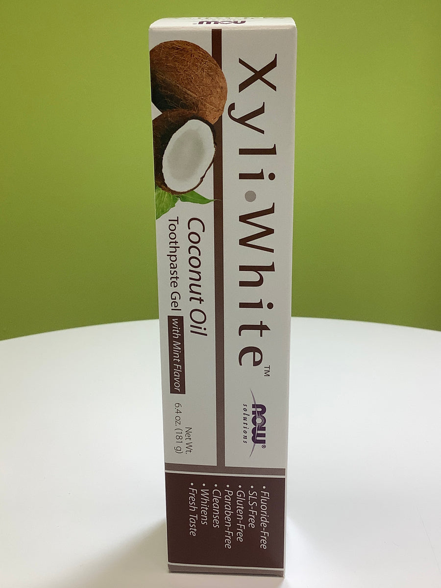 Now Solutions Xyli White Coconut Oil Toothpaste Gel – Terrens Wellness ...