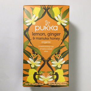 Pukka Organic Lemon Ginger & Manuka Honey Tea