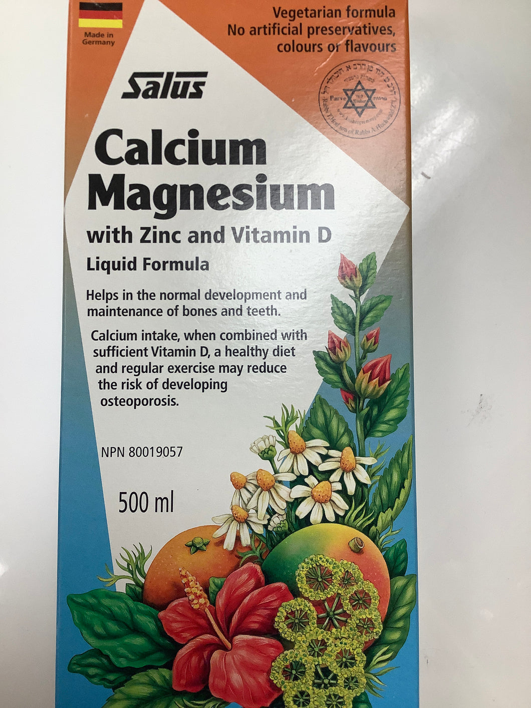Salus Calcium Magnesium with Zinc and Vitamin D 500ml
