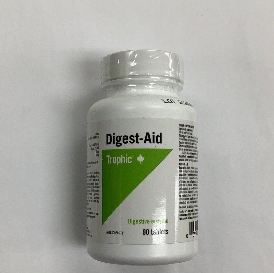 Trophic Digest-Aid Digestive Enzyme Tablets