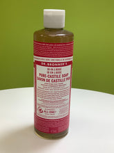 Load image into Gallery viewer, Dr. Bronner’s 18-in-1 Rose Pure Castile Soap