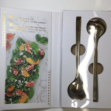 Load image into Gallery viewer, Danesco Gold Finished Stainless Steel Salad Servers