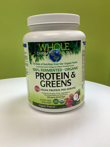 Whole Earth and Sea Fermented Protein & Greens Powder Tropical 660g