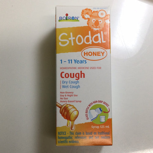 Boiron STODAL Cough, 1-11 Years Honey Homeopathic Cough Syrup
