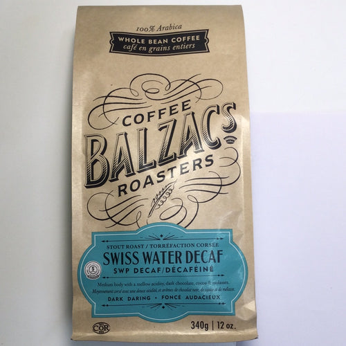 Balzac’s Coffee Roasters - Swiss Water Decaf Whole Bean Coffee