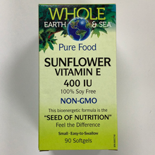 Load image into Gallery viewer, Whole Earth and Sea Sunflower Vitamin E 400 IU
