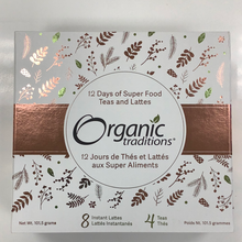 Load image into Gallery viewer, Organic Traditions 12 Days of Superfood Teas and Lattes