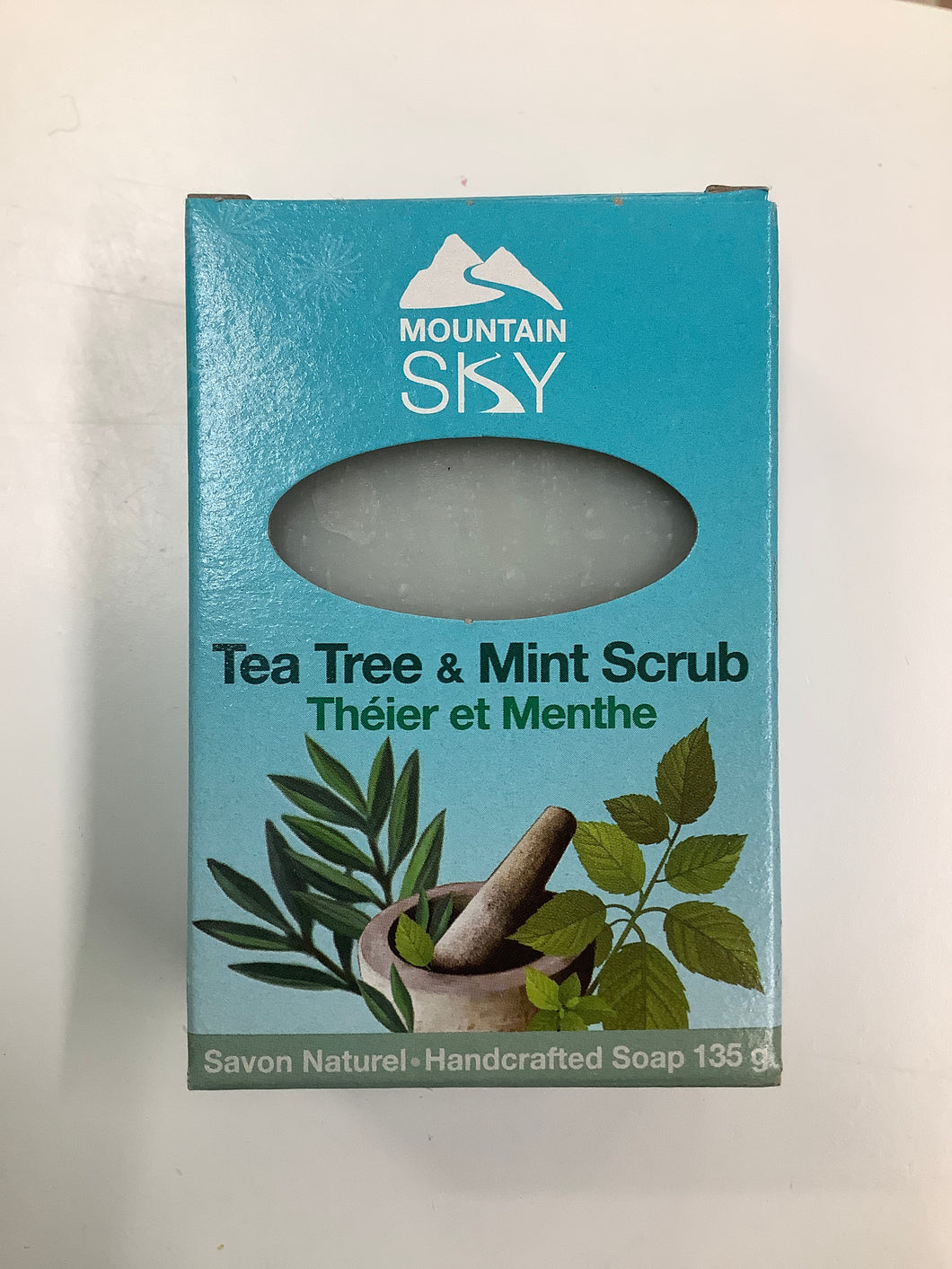 Mountain Sky Tea Tree and Mint Scrub Soap