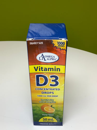 Omega Alpha Vitamin D3 Concentrated Drops