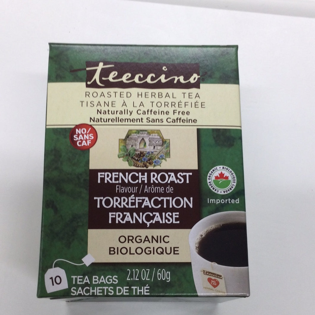 Teeccino Roasted Herbal Tea French Roast Organic