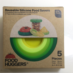 Food Huggers Reusable Food Savers 5 Piece