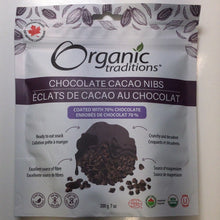 Load image into Gallery viewer, Organic Traditions Chocolate Covered Cacao Nibs