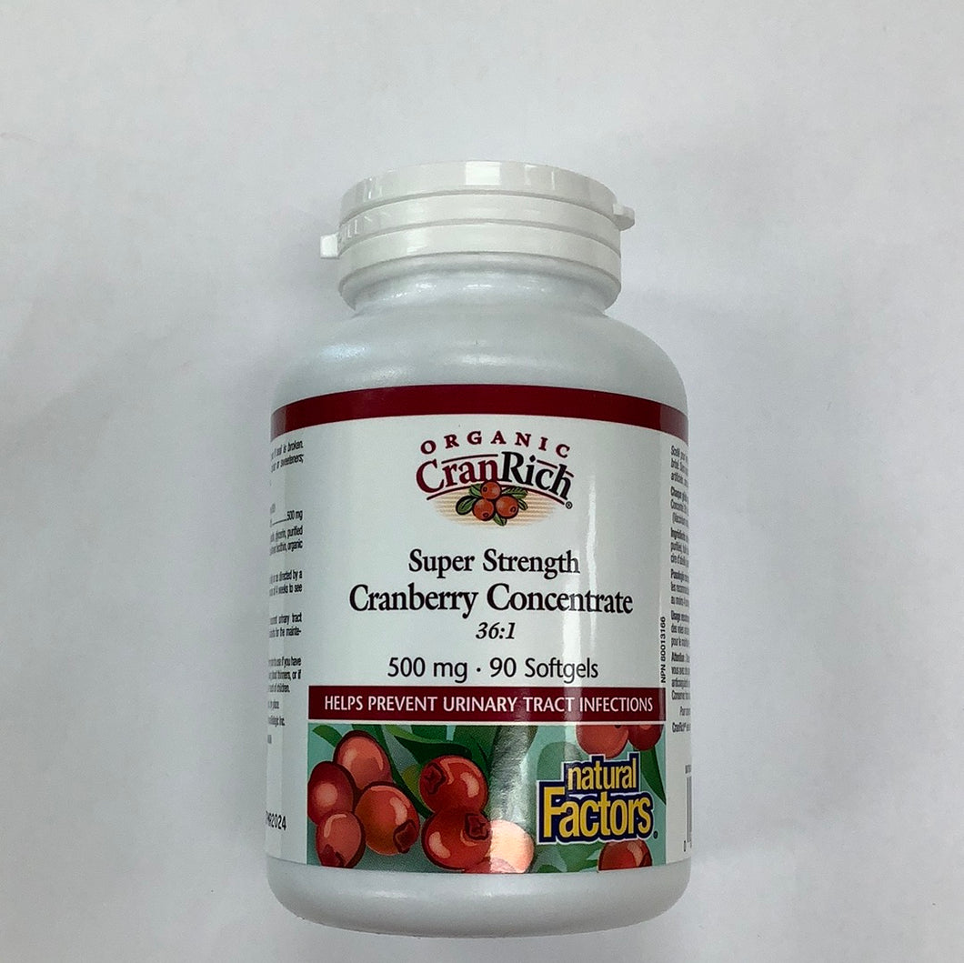 NF Organic CranRich Super Strength Cranberry Concentrate Softgels